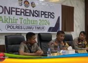 Tahun 2024: Kasus Penganiayaan dan Narkoba Naik, Namun Secara Umum Terjadi Penurunan Angka Kriminalitas di Luwu Timur